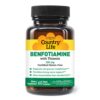 Envase de Benfotiamina con Tiamina 150mg de Country Life