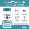 Envase abierto con cápsulas de aceite de pescado triglicérido Viteyes