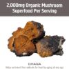 Envase de cápsulas OM Chaga alimentos funcionales