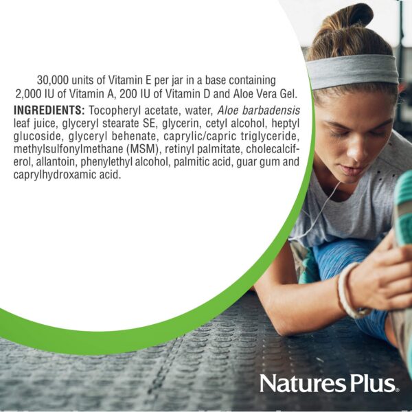 Version 1.0.0 Envase crema Vitamina E Natures Plus vegana y vegetariana