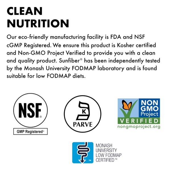 Envase ecofriendly BlueBonnet Sunfiber fibra prebiótica soluble vegana