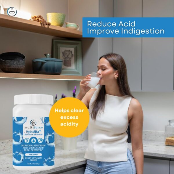 Envase etiquetado con tres sabores