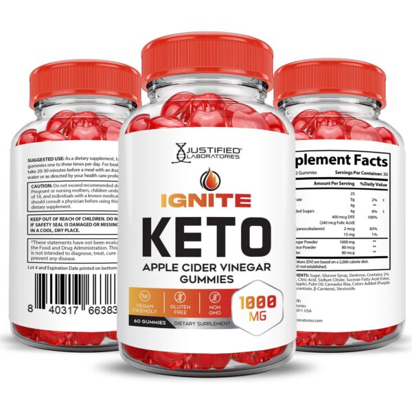 Gomitas veganas Ignite Keto ACV