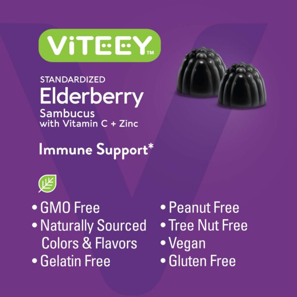Envase gomitas Viteey 60 unidades immunidad y energía