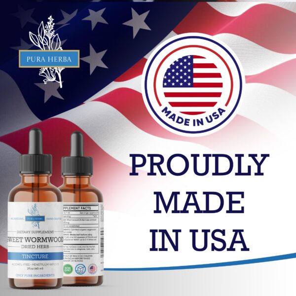 Envase gotas orgánicas ajenjo dulce para adultos