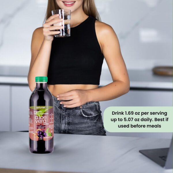 Envase de jugo aloe vera naturae healthy ecológico y natural