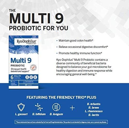 Version 1.0.0 Envase Kyolic Kyo-Dophilus Multi 9 probiótico