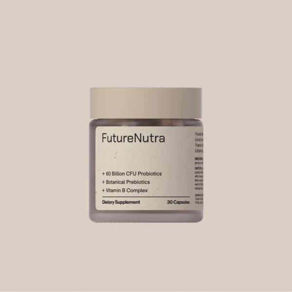 Version 1.0.0 Probióticos FUTURENUTRA envase lateral con información