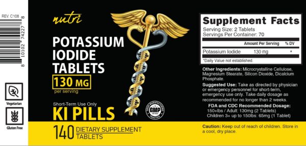 Vista lateral del envase