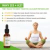 envase lateral Zoomavit vitamina d3 k2 gotas líquidas veganas