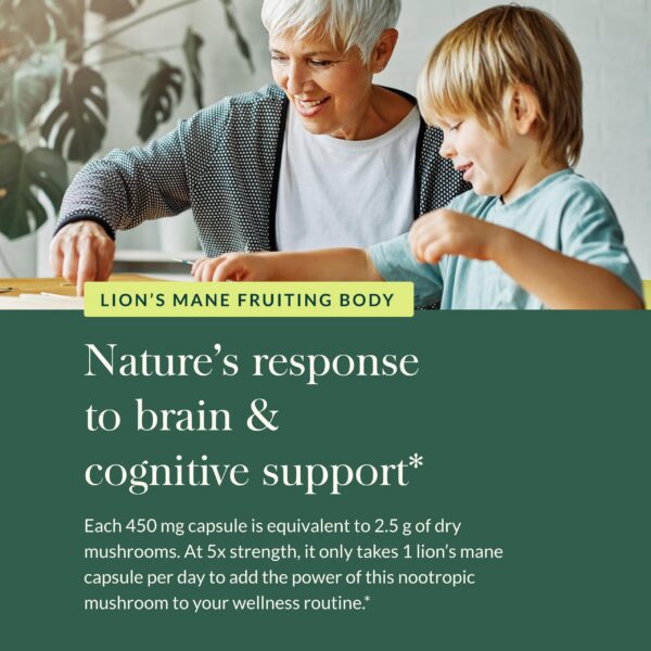 Envase melena de león vitaminas naturales Gaia Herbs