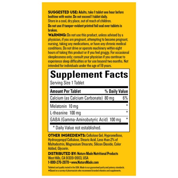 Envase Nature Made Wellblends Sleep Longer azul