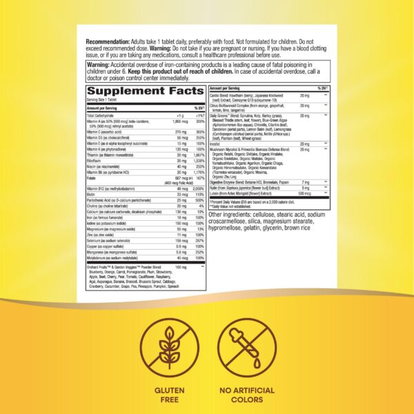 Version 1.0.0 Envase de Nature's Way Alive! multivitamínico para adultos