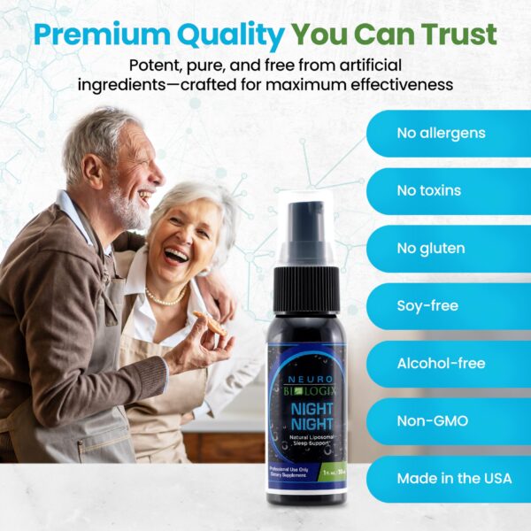 Envase Night Night spray sueño melatonina gaba