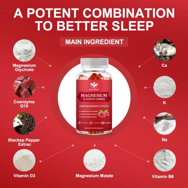 Gomitas glicinato magnesio detalle de empaque