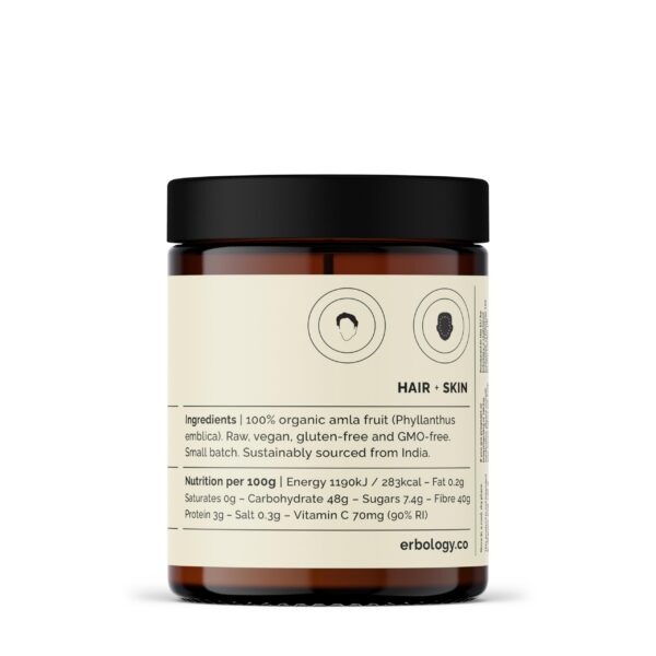 Envase polvo amla Erbology vitamina c sin OGM