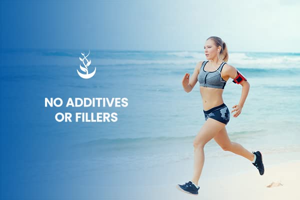 Envase de polvo BCAA puro listo para usar y dosificar