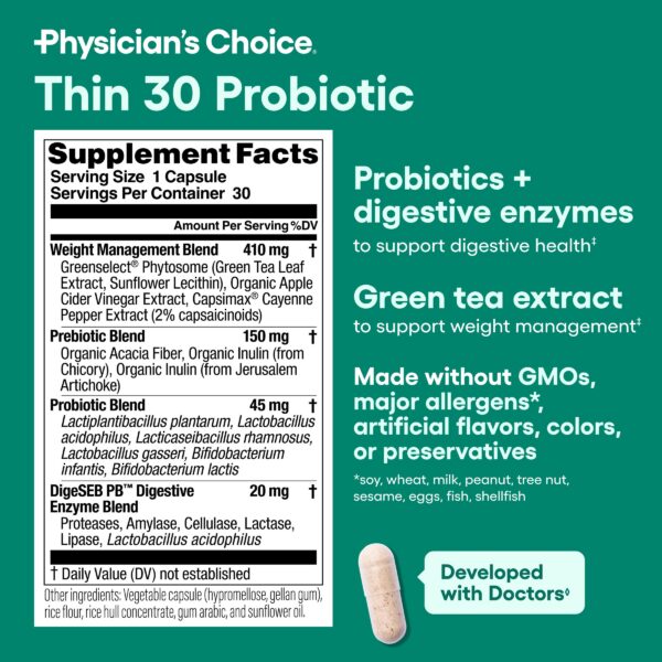 Version 1.0.0 Envase probióticos Physician's CHOICE para salud digestiva