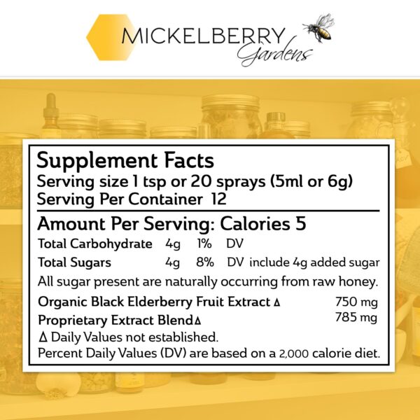 Version 1.0.0 Frasco de tónico Mickelberry Gardens jarabe de saúco