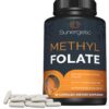Envase Sunergetic suplemento metil folato 60 cápsulas