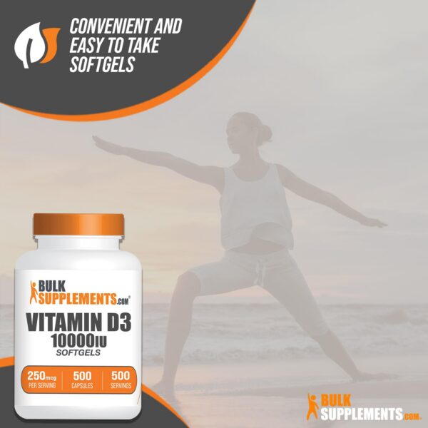 envase suplemento bulksupplements vitamina d3 10,000 iu