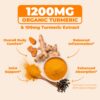 Envase suplemento cúrcuma orgánica Vimerson Health