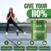 Envase suplemento greens polvo para energía y salud