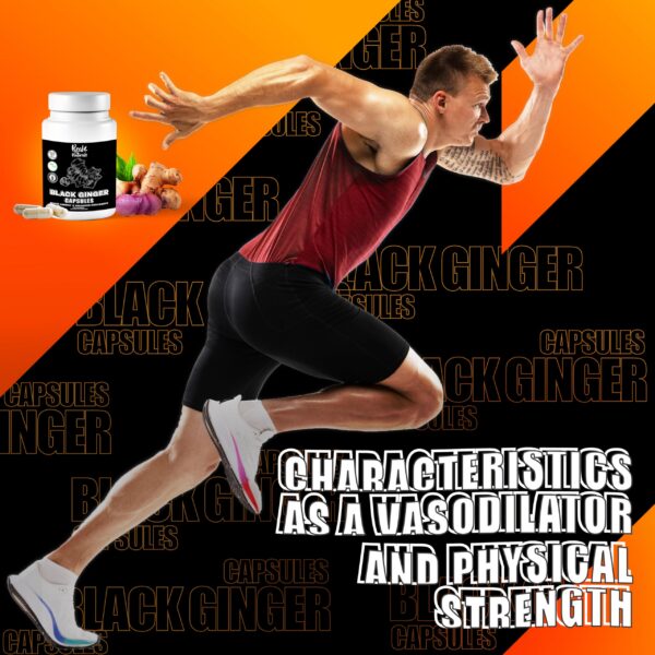 envase de suplemento de jengibre negro Real Naturals