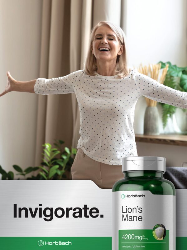 Version 1.0.0 Envase suplemento Melena de León extracto Horbäach 4200mg