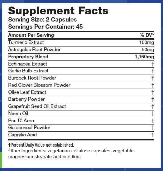 Envase suplemento natural LifeSourceVitamins 90 cápsulas