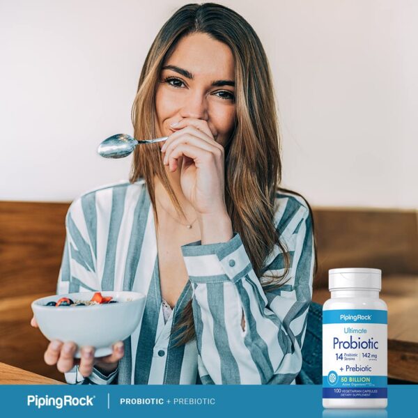 Version 1.0.0 Envase de suplemento probiótico y prebiótico para salud digestiva