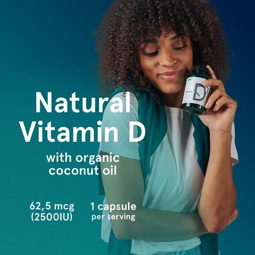 Envase suplemento Puori Vitamina D3 con ingredientes naturales