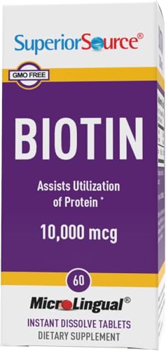 Envase de suplemento sublingual biotina para uñas y piel