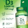 Envase suplemento alta potencia vitamina D3 Nature's Truth