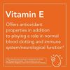 Envase de suplemento vitamina E 400 UI Now Foods