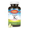 Envase suplemento vitamina k2 mk-4 5 mg sin soja carlson