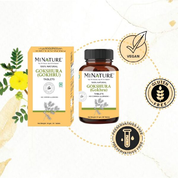 Envase tabletas Gokshura puro sin aditivos