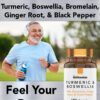 Envase tnvitamins cúrcuma boswellia con pimienta negra y jengibre