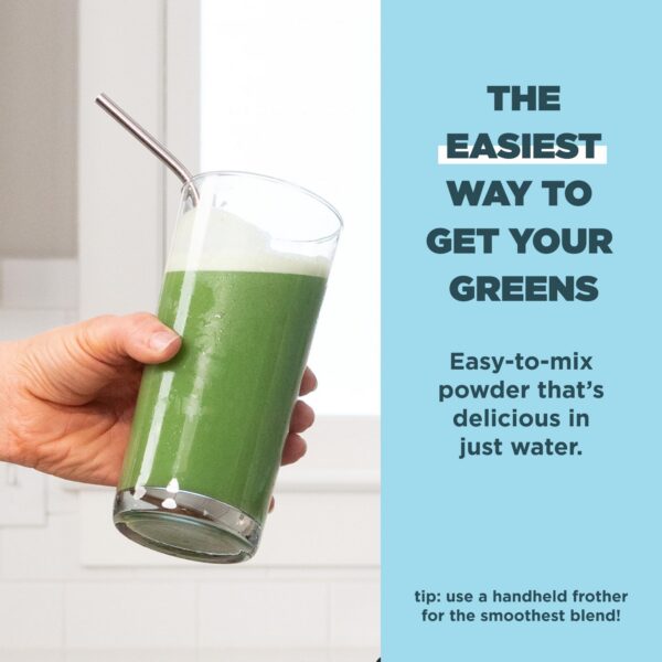 Envase trasero Ancient Nutrition Super Greens polvo
