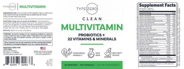 Version 1.0.0 Envase de Multivitaminas Type Zero cerrado