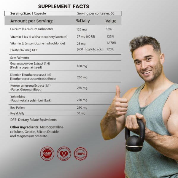 Envase de VitalProst suplemento natural próstata y energía