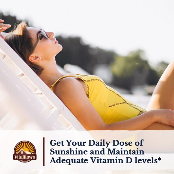 Envase con vitamina D3 y aceite de oliva para mejor absorción