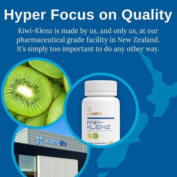 Envase Xtendlife Kiwi-Klenz prebiótico natural con enzimas y fibra