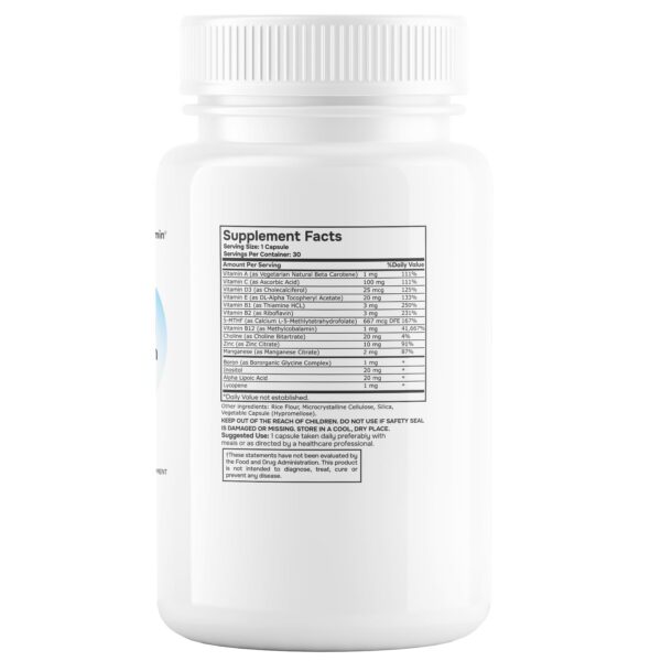 Envitamin etiqueta trasera