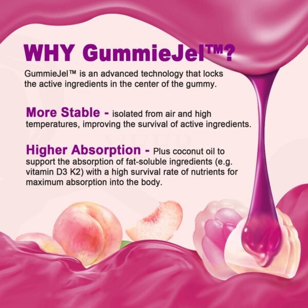 Gomitas EnvyCure para hombres hechas en EE.UU. paquete y frasco