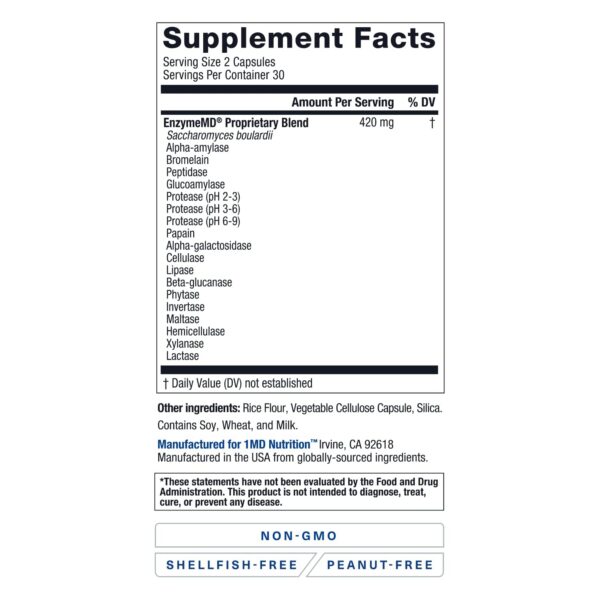 Frasco EnzymeMD sobre mesa