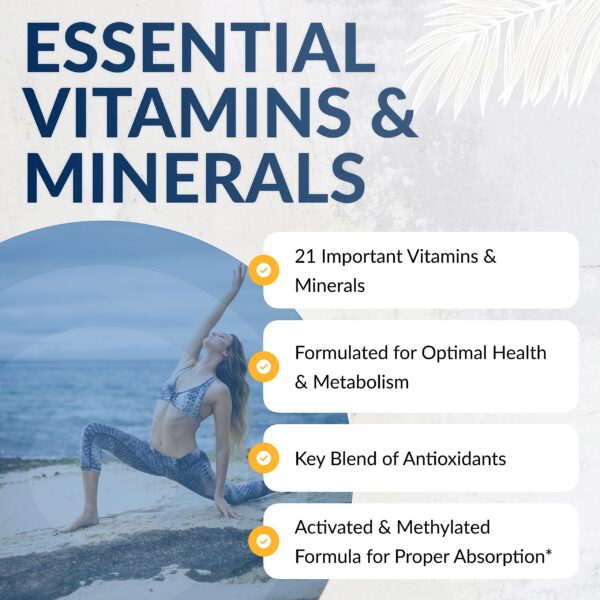 Version 1.0.0 Vista frontal del frasco multivitamínico Equilife