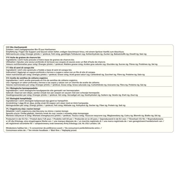 Conjunto de botella y empaque Erbology