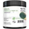 Espirulina orgánica polvo primer plano textura natural