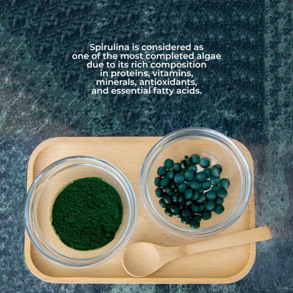 Espirulina Vidanat suplemento natural vegano